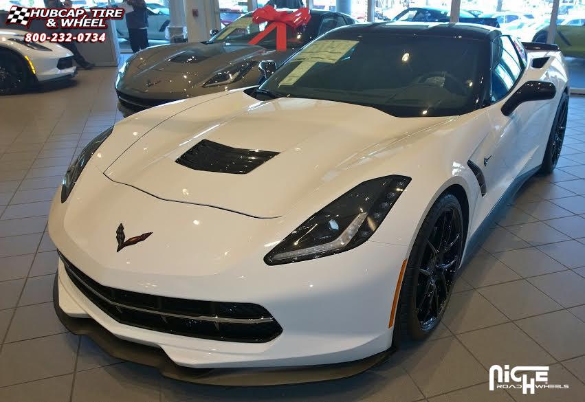 vehicle gallery/chevrolet corvette niche targa  Gloss Black wheels and rims